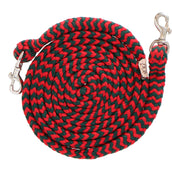 F.R.A. Rênes Madora Coton Tressé Vert/Rouge