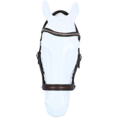 F.R.A. Bridon sans Mors Rebecca Side Pull Rênes en Cuir Souple Havane