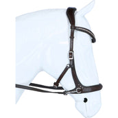 F.R.A. Bridon sans Mors Rebecca Side Pull Rênes en Cuir Souple Havane