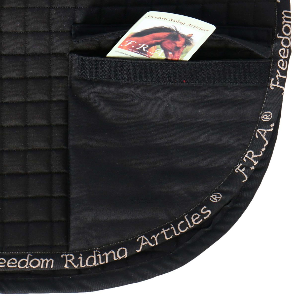 F.R.A. Chabraque Unica avec Poshes pour Selle Pieds nus Noir