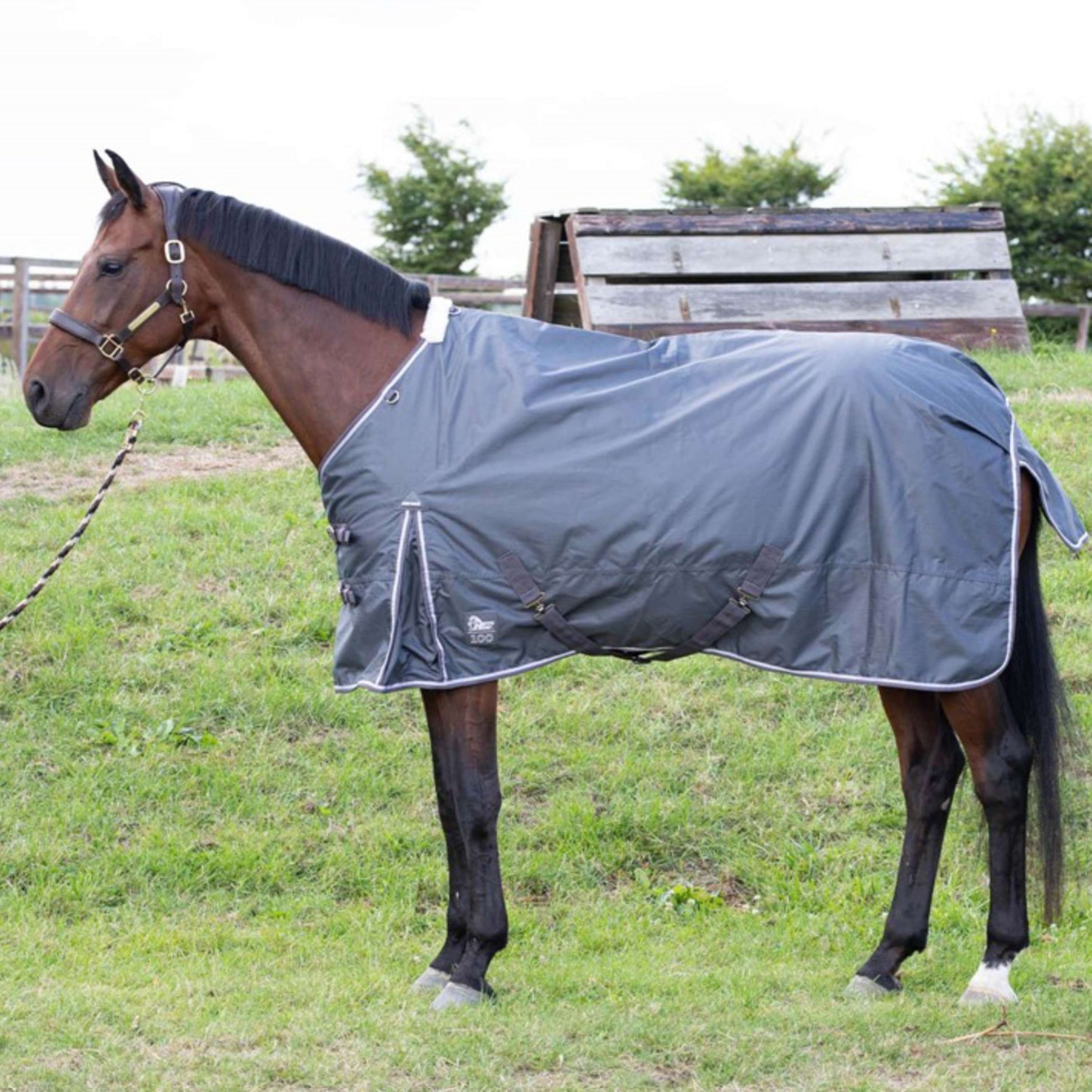 Harry's Horse Couverture d'Extérieur Thor 100g Ébène