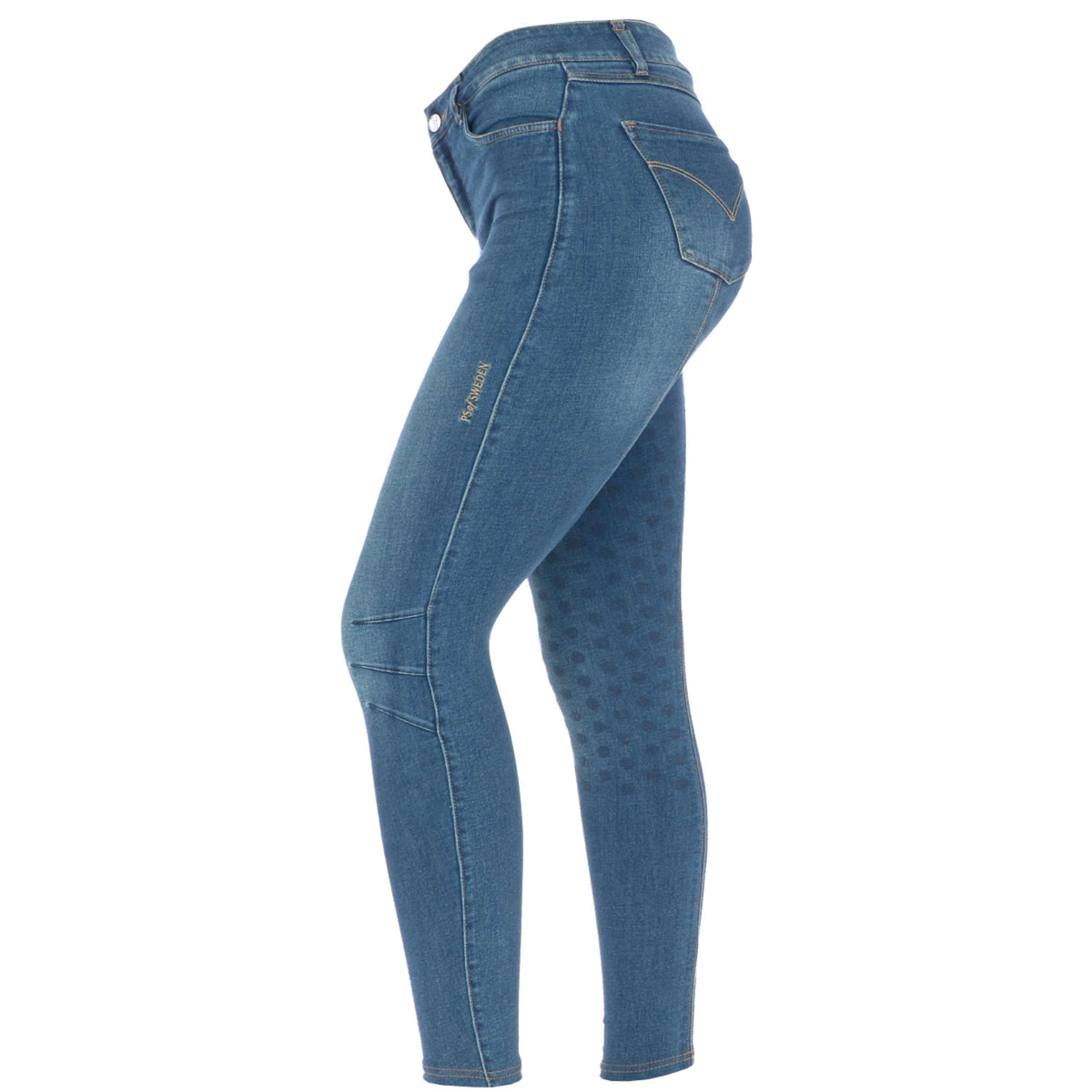 PS of Sweden Pantalon d'Équitation Maggie Jeans Blue Denim