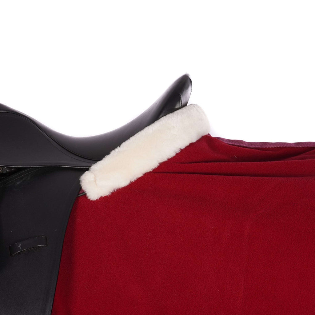 EQUITHÈME Couvre-reins Teddy Fleece Bordeaux