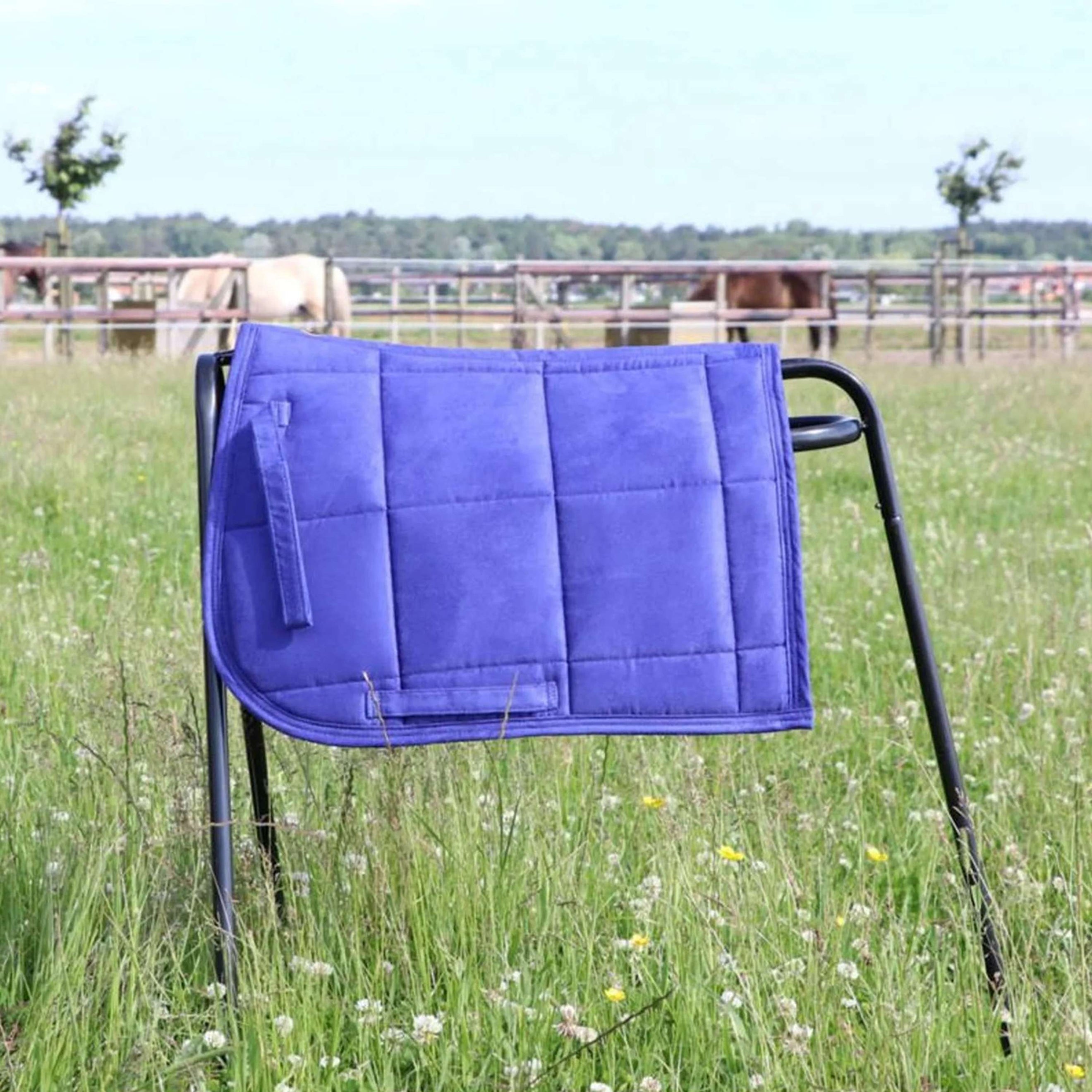 HB Tapis de Selle Shetland Bleu Royal