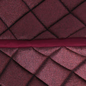HB Tapis de Selle Sparkling Glitter Dressage Bordeaux