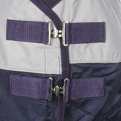 HKM Couverture Anti-Mouches Rain Bleu Foncé/Gris