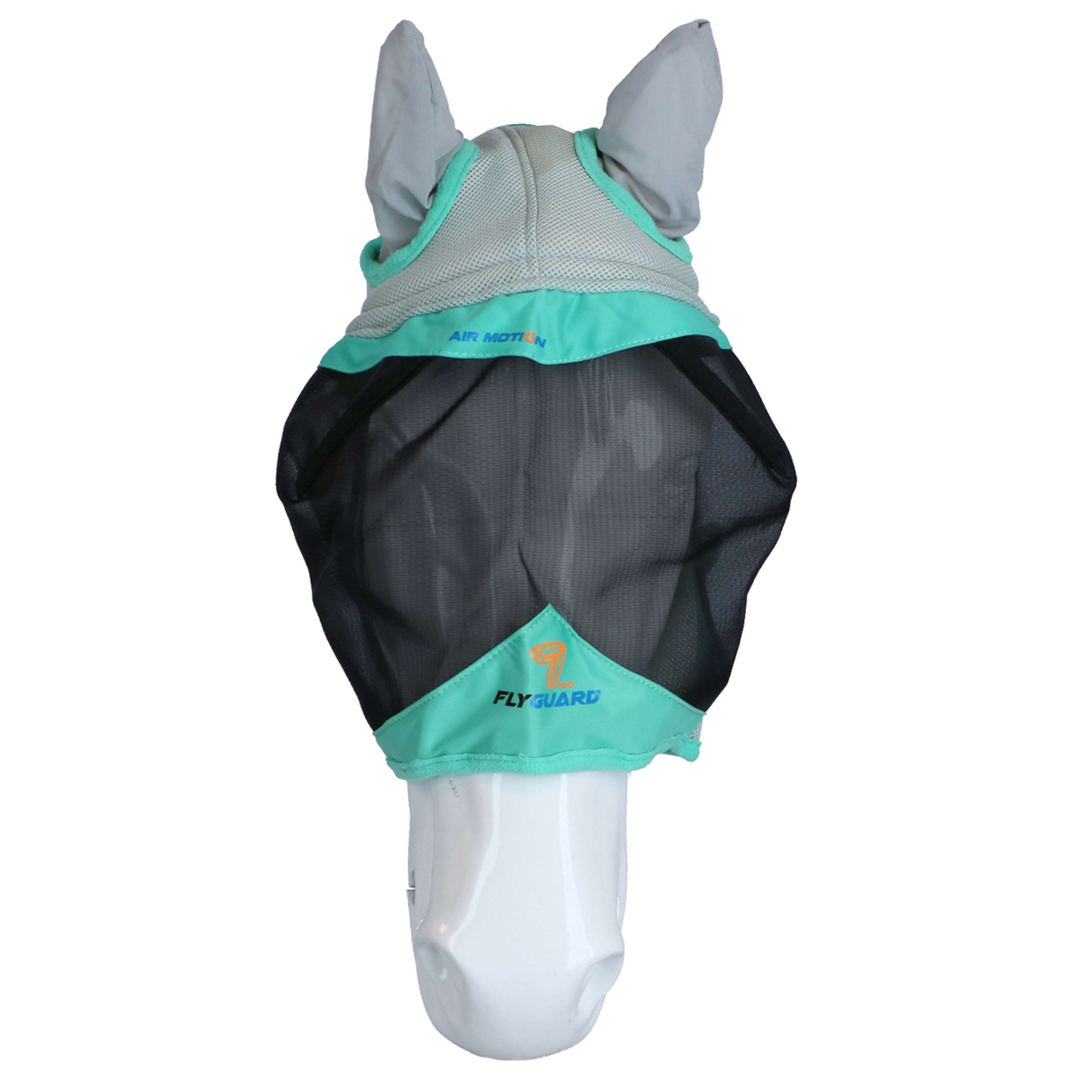 Shires Masque Anti-Mouches Air Motion avec Oreilles Aqua