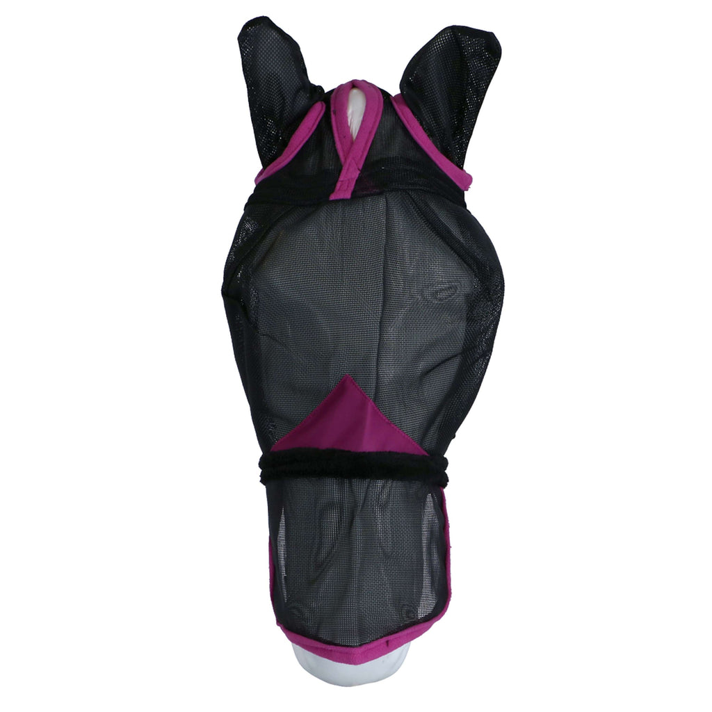 WeatherBeeta Masque Anti-Mouches ComFiTec Deluxe Durable Mesh avec Oreilles et Nez Noir/Violet