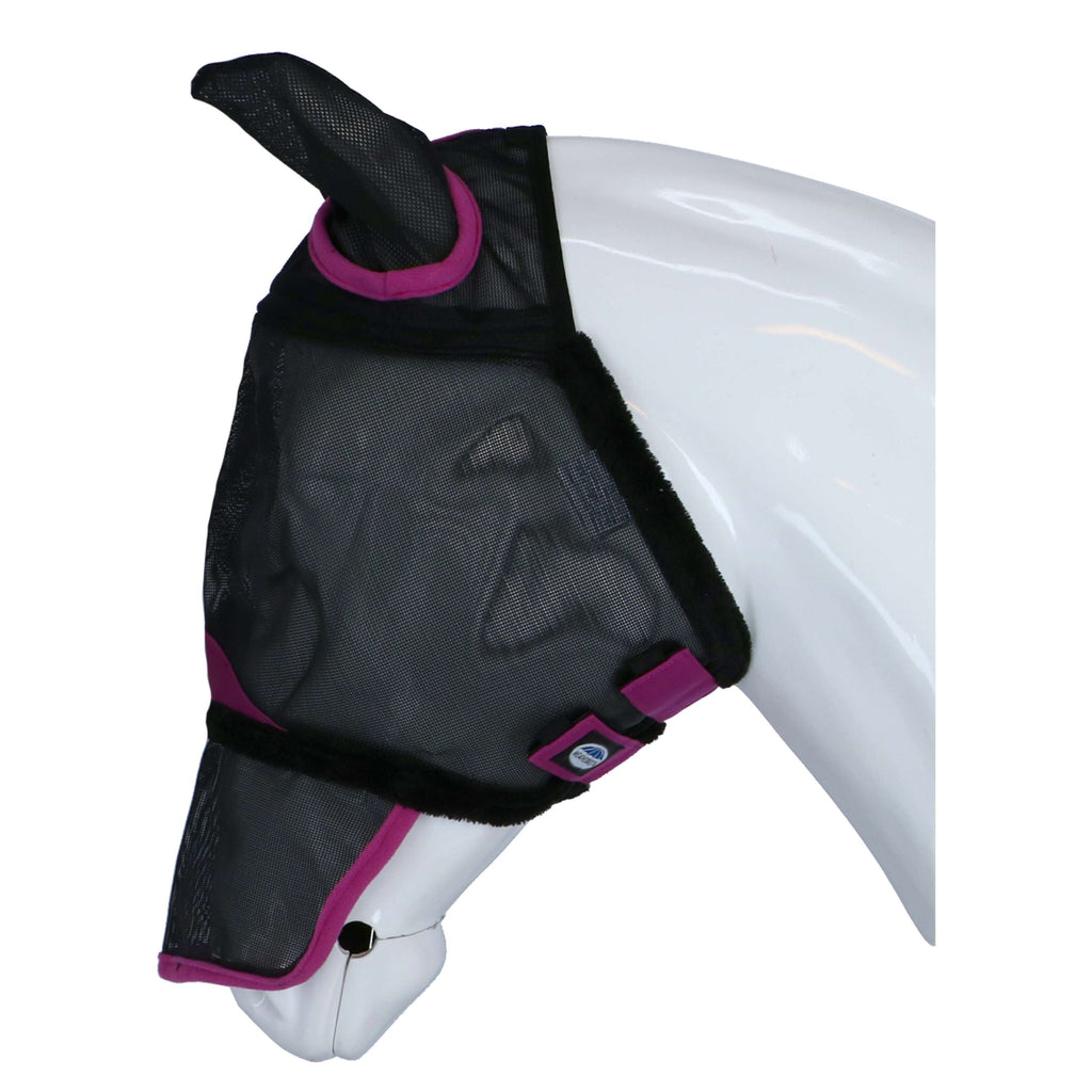 WeatherBeeta Masque Anti-Mouches ComFiTec Deluxe Durable Mesh avec Oreilles et Nez Noir/Violet