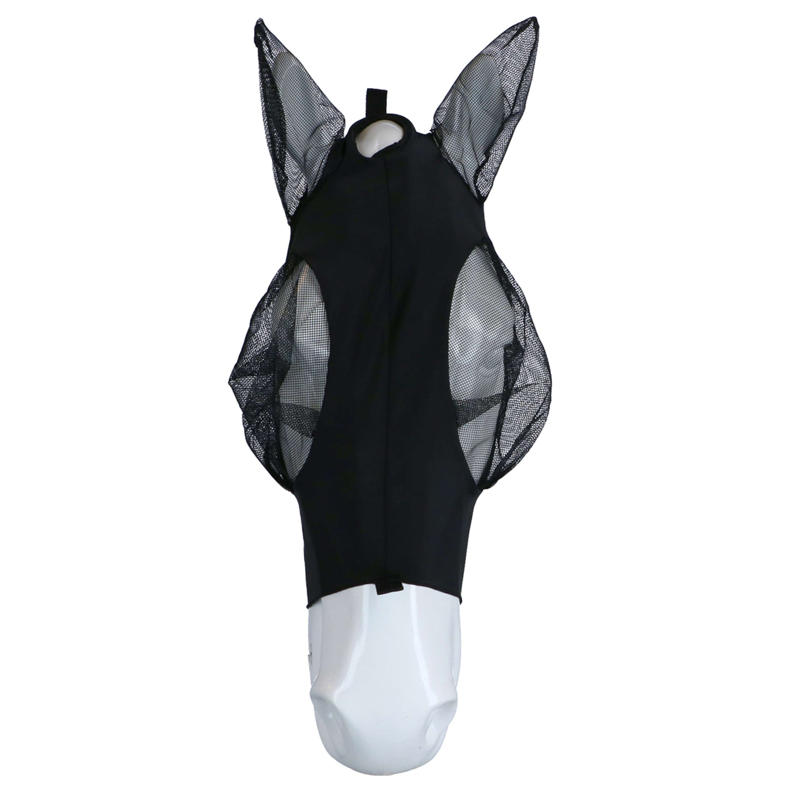 WeatherBeeta Masque Anti-Mouches Deluxe Stretch Bug avec Oreilles Noir