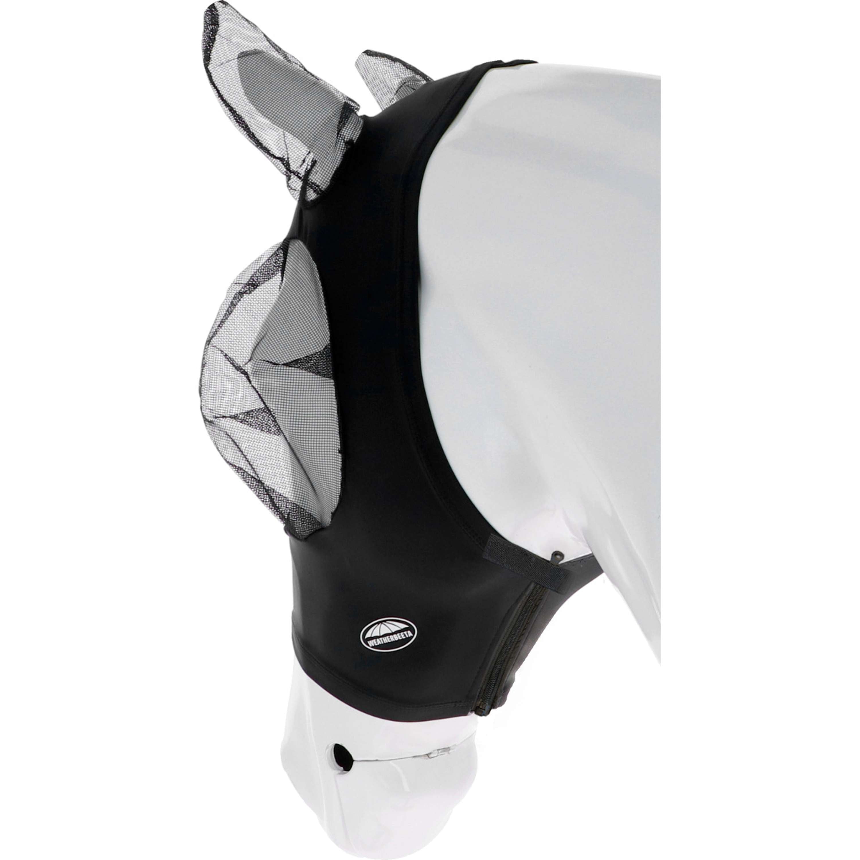 WeatherBeeta Masque Anti-Mouches Deluxe Stretch Bug avec Oreilles Noir