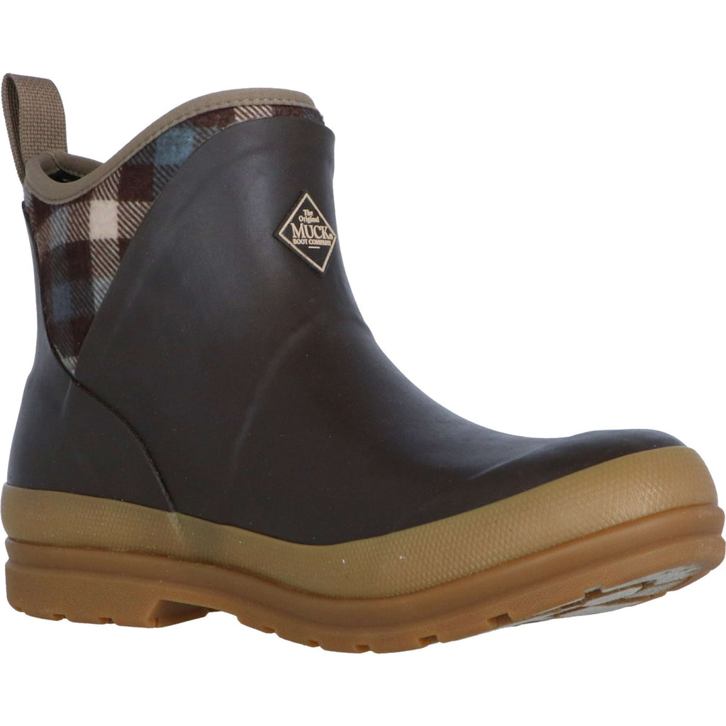 Muck Boot Originals Pull On Ankle Marron/Plaid