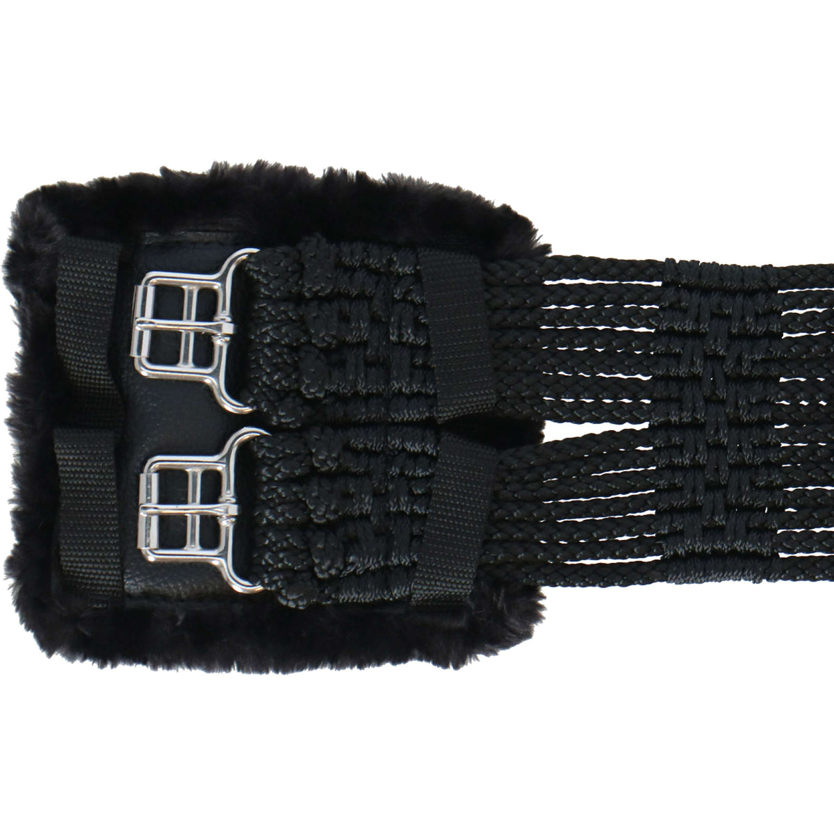 Stübben Sangle de Cordon avec Boucles en Acier Inoxydable Rembourrées Noir