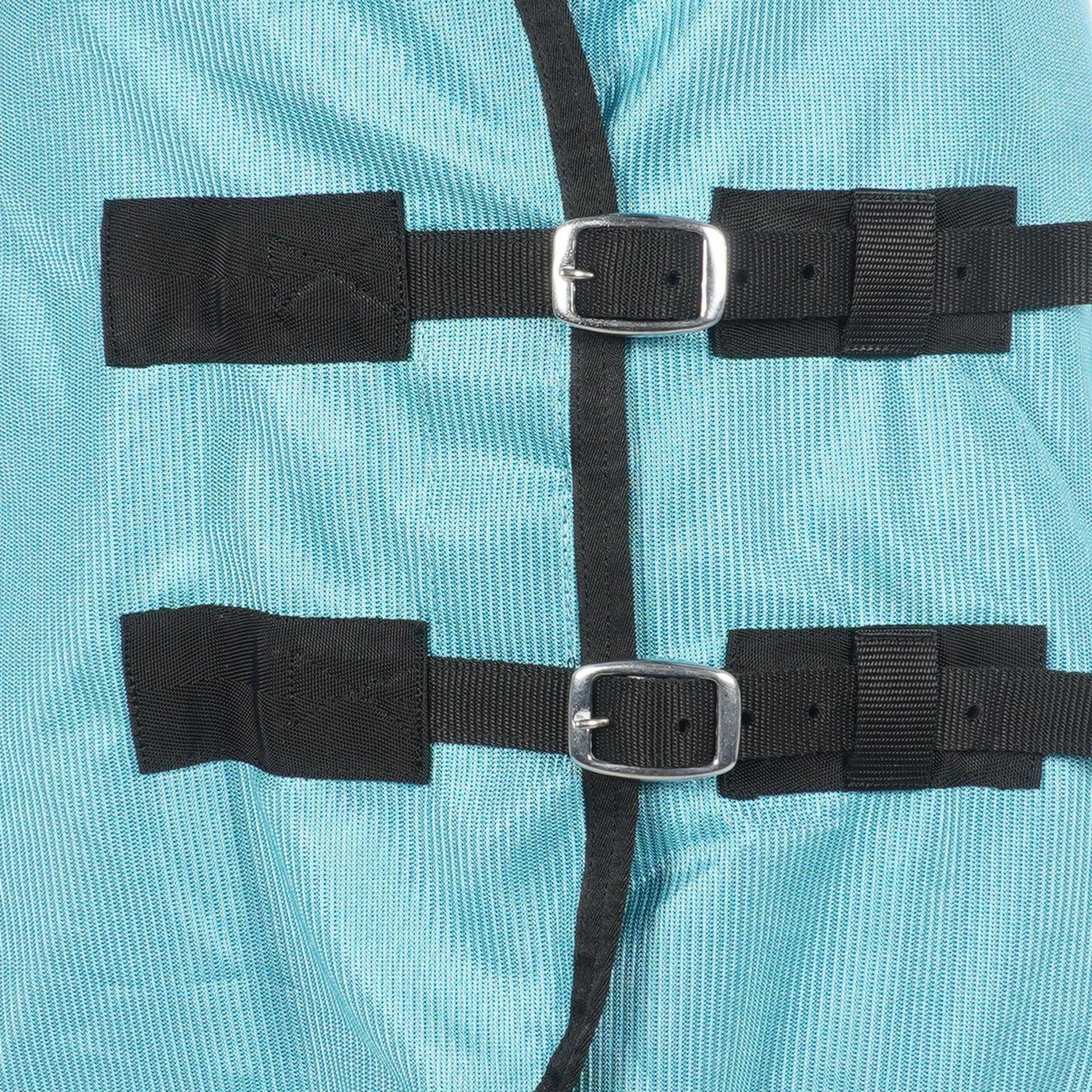 HKM Couverture Anti-Mouches Aqua avec Couvre-cou Aqua HKM Couverture Anti-Mouches Aqua avec Couvre-cou Aqua