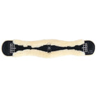 Werner Christ Sangle de Dressage Anatomic avec Fourrure Noir/Naturel