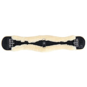 Werner Christ Sangle de Dressage Anatomic avec Fourrure Noir/Naturel