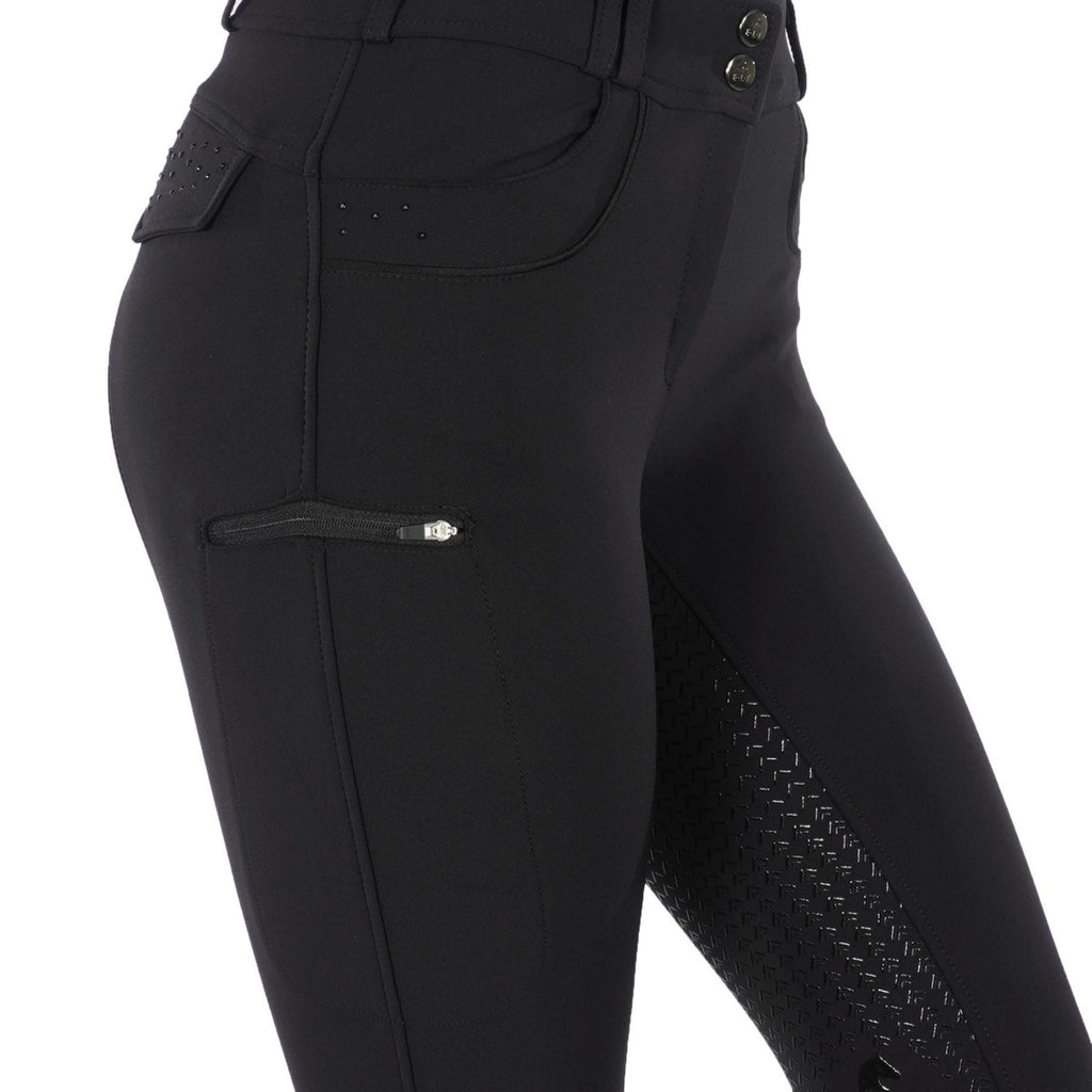 ELT Pantalon d'Équitation Kassandra Taille Haute Noir