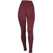 EQUITHÈME Legging d'Équitation Brigitte Bordeaux