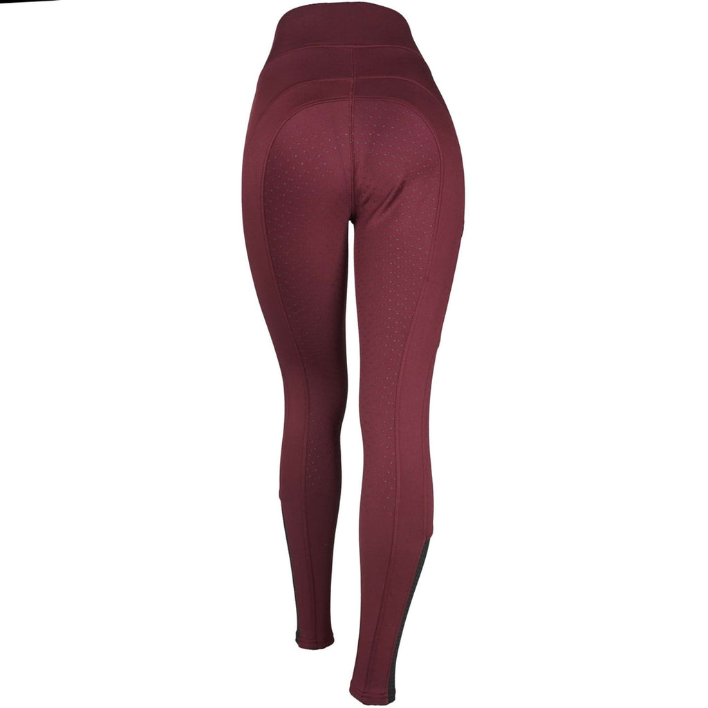 EQUITHÈME Legging d'Équitation Brigitte Bordeaux