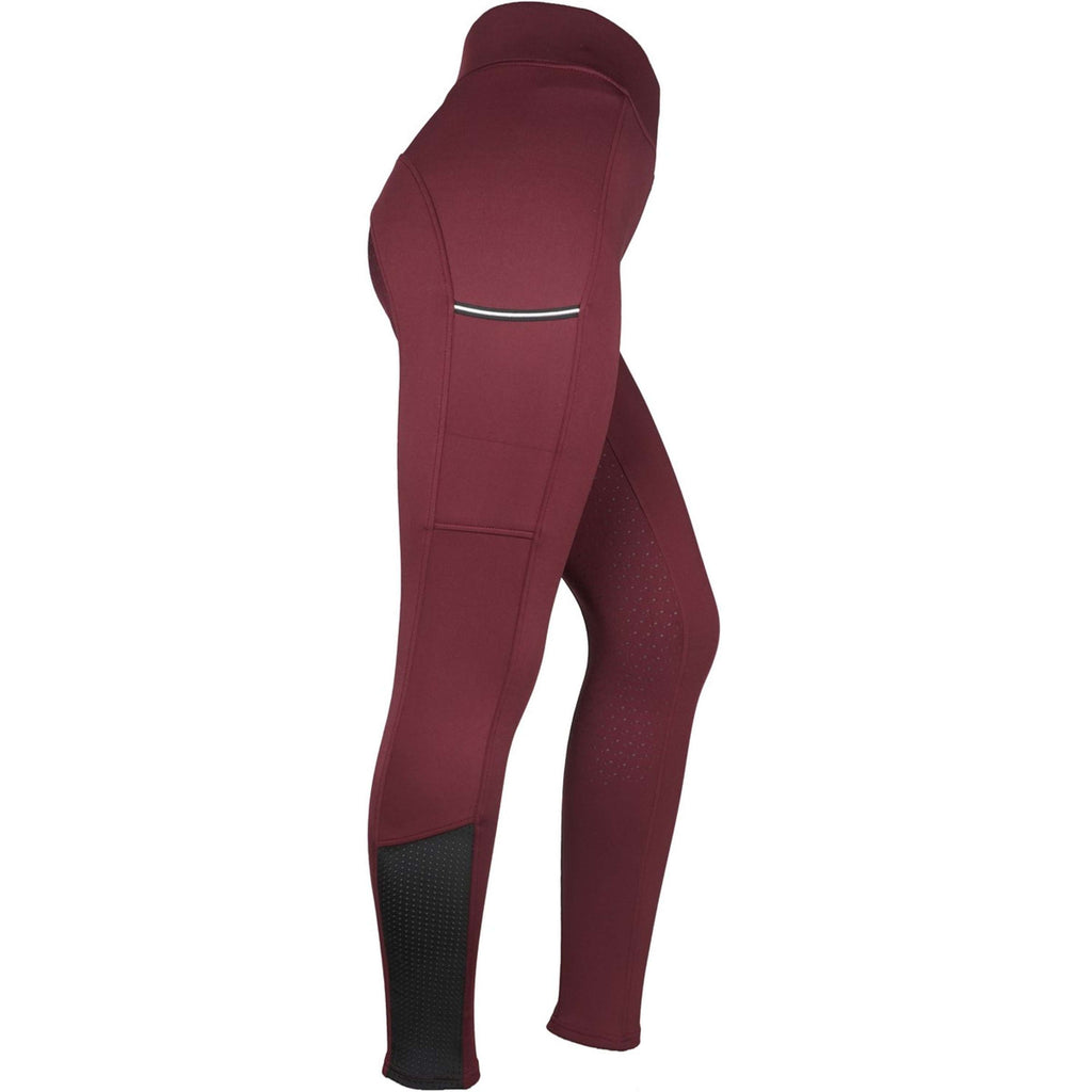 EQUITHÈME Legging d'Équitation Brigitte Bordeaux