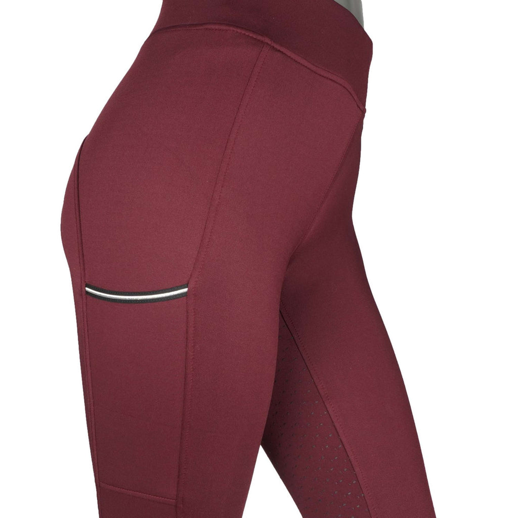 EQUITHÈME Legging d'Équitation Brigitte Bordeaux