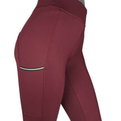 EQUITHÈME Legging d'Équitation Brigitte Bordeaux