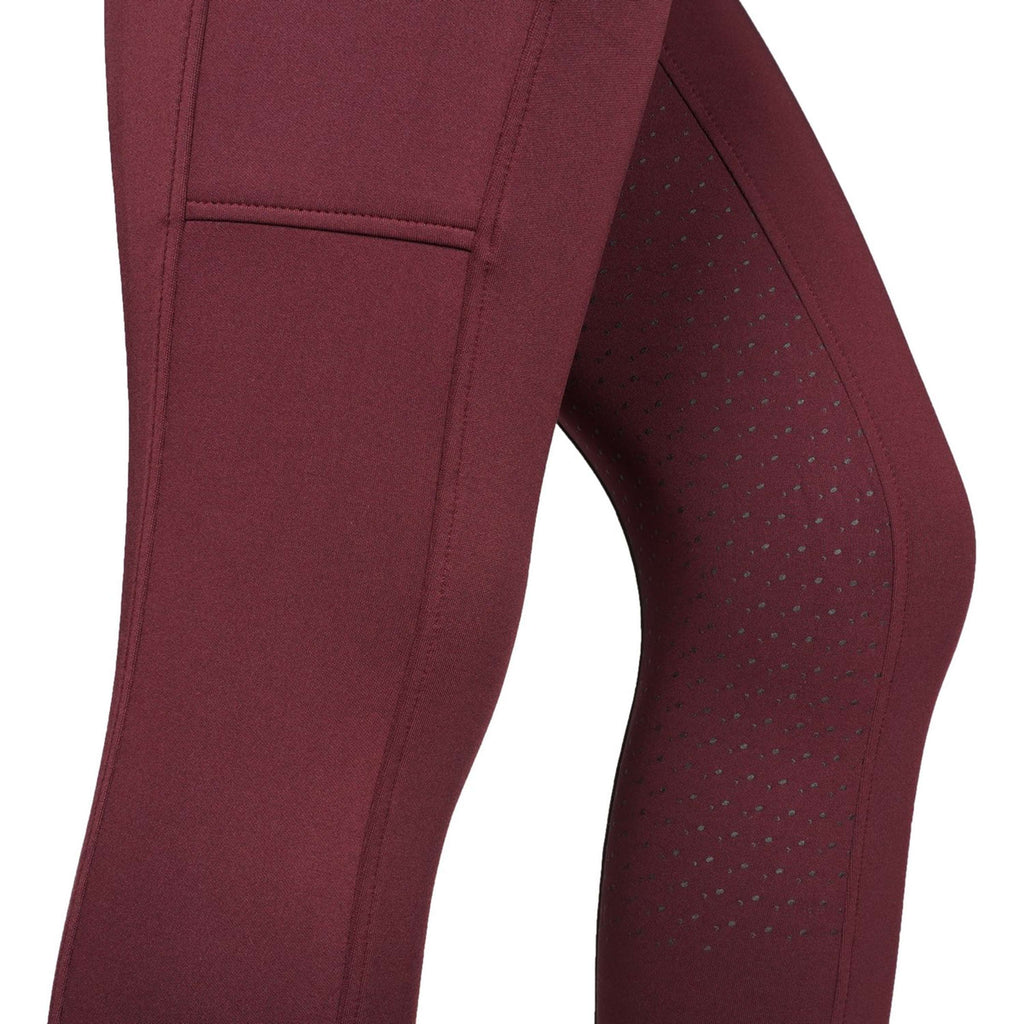 EQUITHÈME Legging d'Équitation Brigitte Bordeaux