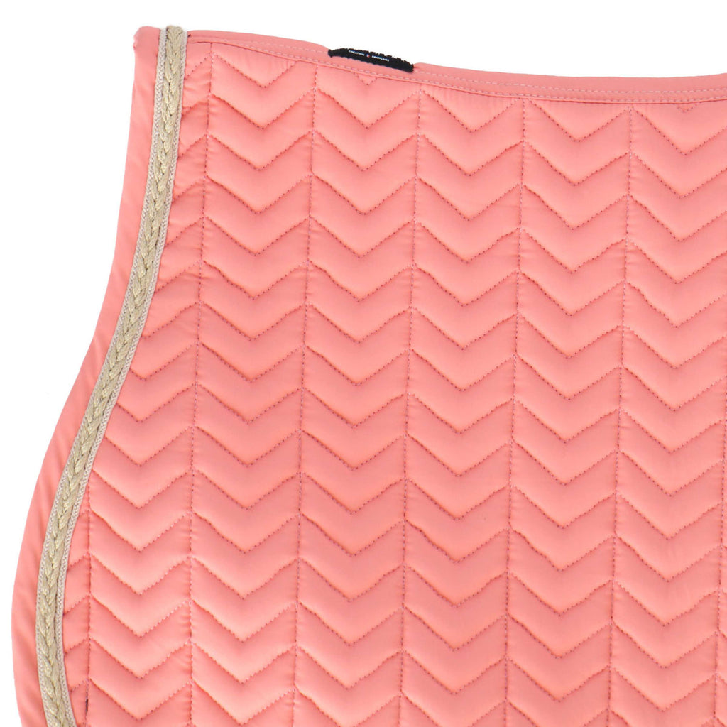 EQUITHÈME Tapis de Selle Softy Jumping Rose Saumon