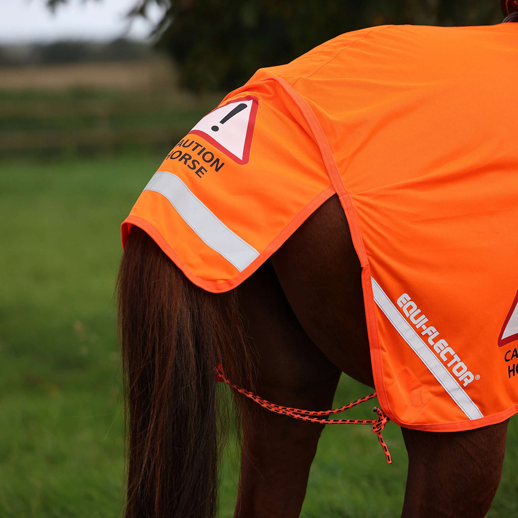 Equi-Flector by Shires Couvre-reins Mesh Réfléchissant Orange