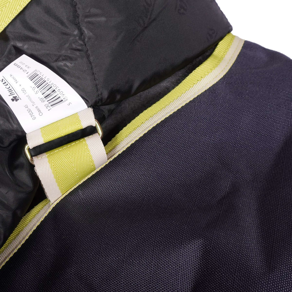 Bucas Oasis Turnout Neck 200g Dark Grey/Lime