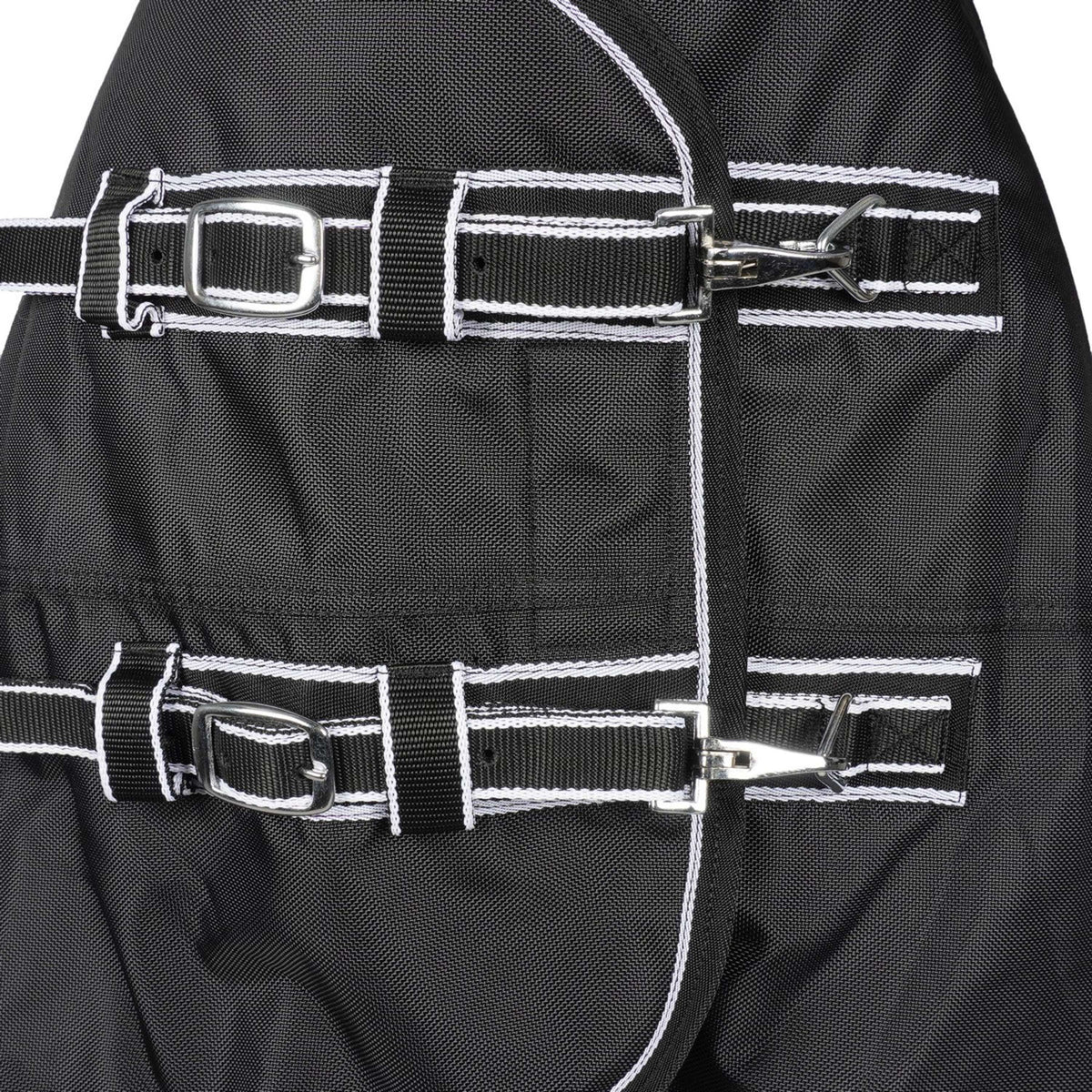 HKM Couverture d'Extérieur Premium 1680D 100g avec Teddy Doublure Noir
