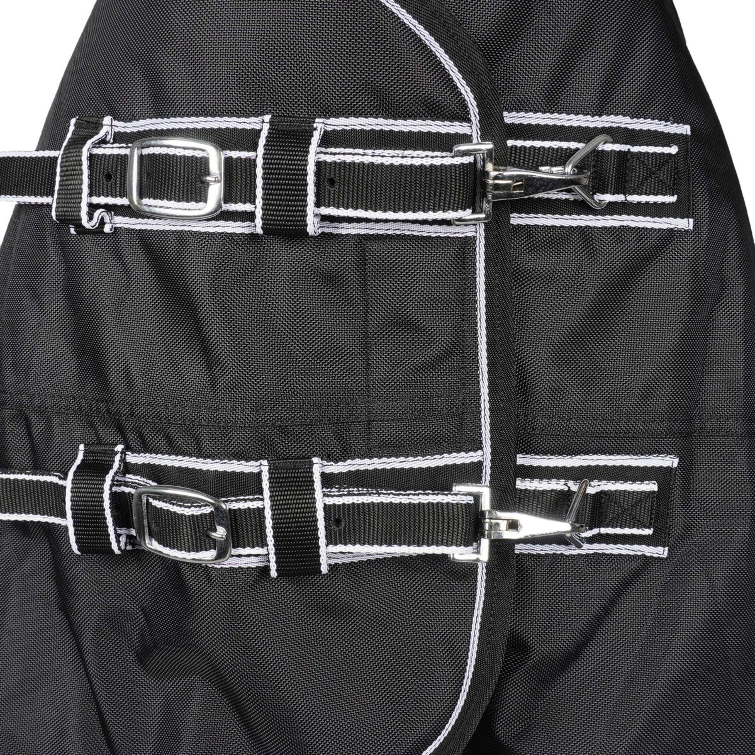 HKM Couverture d'Extérieur Premium 1680D 100g avec Teddy Doublure Noir