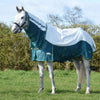 WeatherBeeta Couverture Anti-Mouches ComFiTec Green-Tec Airflow Mesh Combo Neck White/Dragonfly Blue