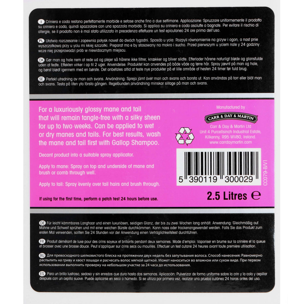 Carr & Day & Martin Lotion Queue/Crinière Refill