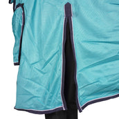 HKM Couverture Anti-Mouches Lissabon avec Couvre-cou Aqua