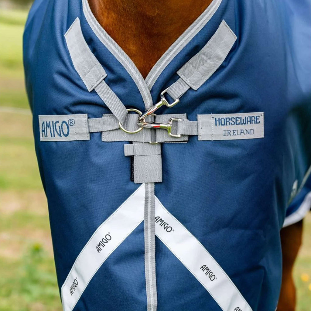Amigo Chemise Turnout 1200D Plus 50g Marine/Gris Titane/Argent