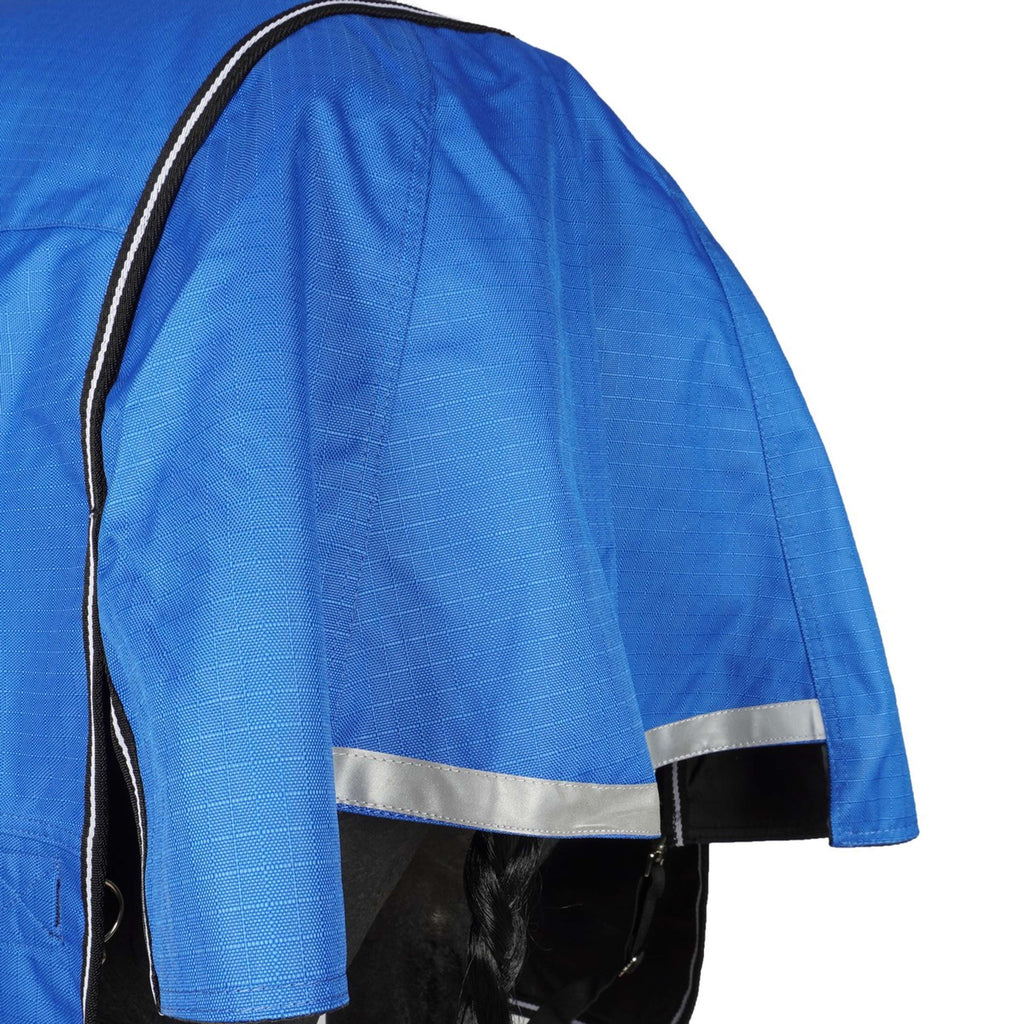 EQUITHÈME Couverture d'Extérieur Tyrex 1200D 0g Aisance High Neck Bleu Royal