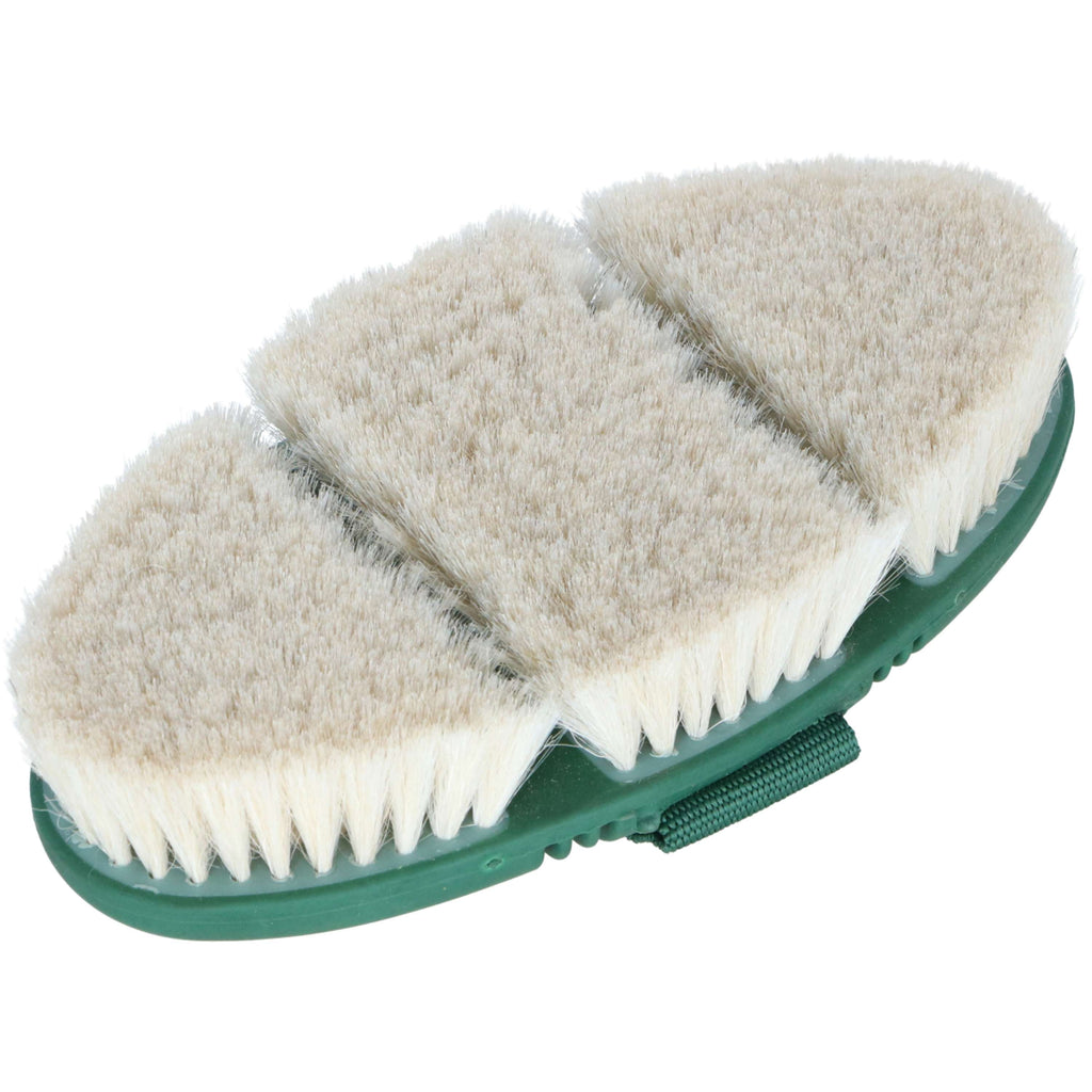 Agradi Horse Brosse Lustrante Flex Poil de Chèvre Fir Green