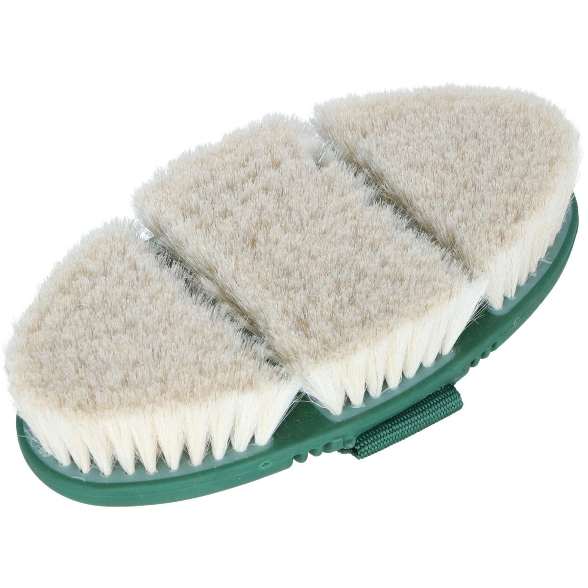 Agradi Horse Brosse Lustrante Flex Poil de Chèvre Fir Green