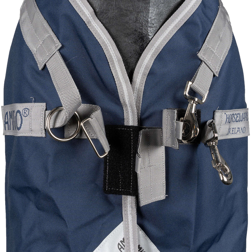 Amigo Chemise Turnout 1200D Integrated 0g Marine/Gris Titane/Argent