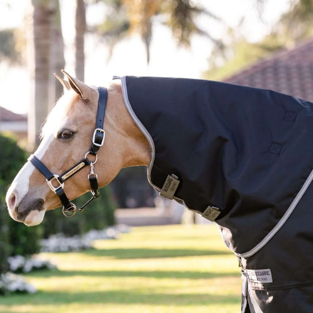 Amigo Chemise Turnout 1200D Plus Pony 0g Noir/Gris Titane/Argent