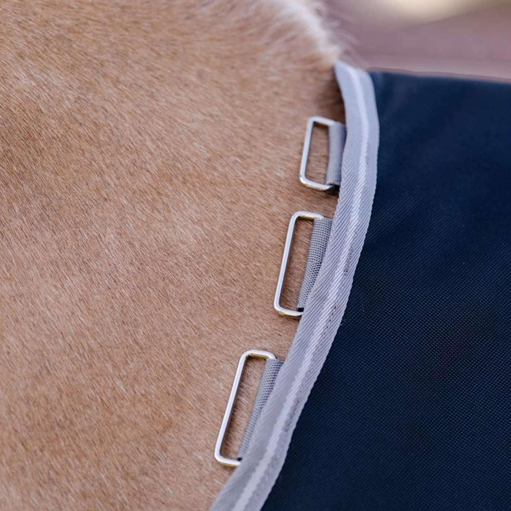 Amigo Chemise Turnout 1200D Plus Pony 0g Noir/Gris Titane/Argent
