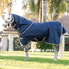 Amigo Chemise Turnout 1200D Plus Pony 0g Marine/Gris Titane/Argent
