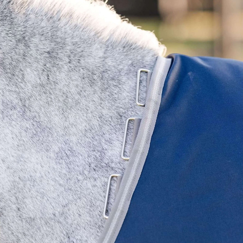 Amigo Chemise Turnout 1200D Plus Pony 50g Marine/Gris Titane/Argent