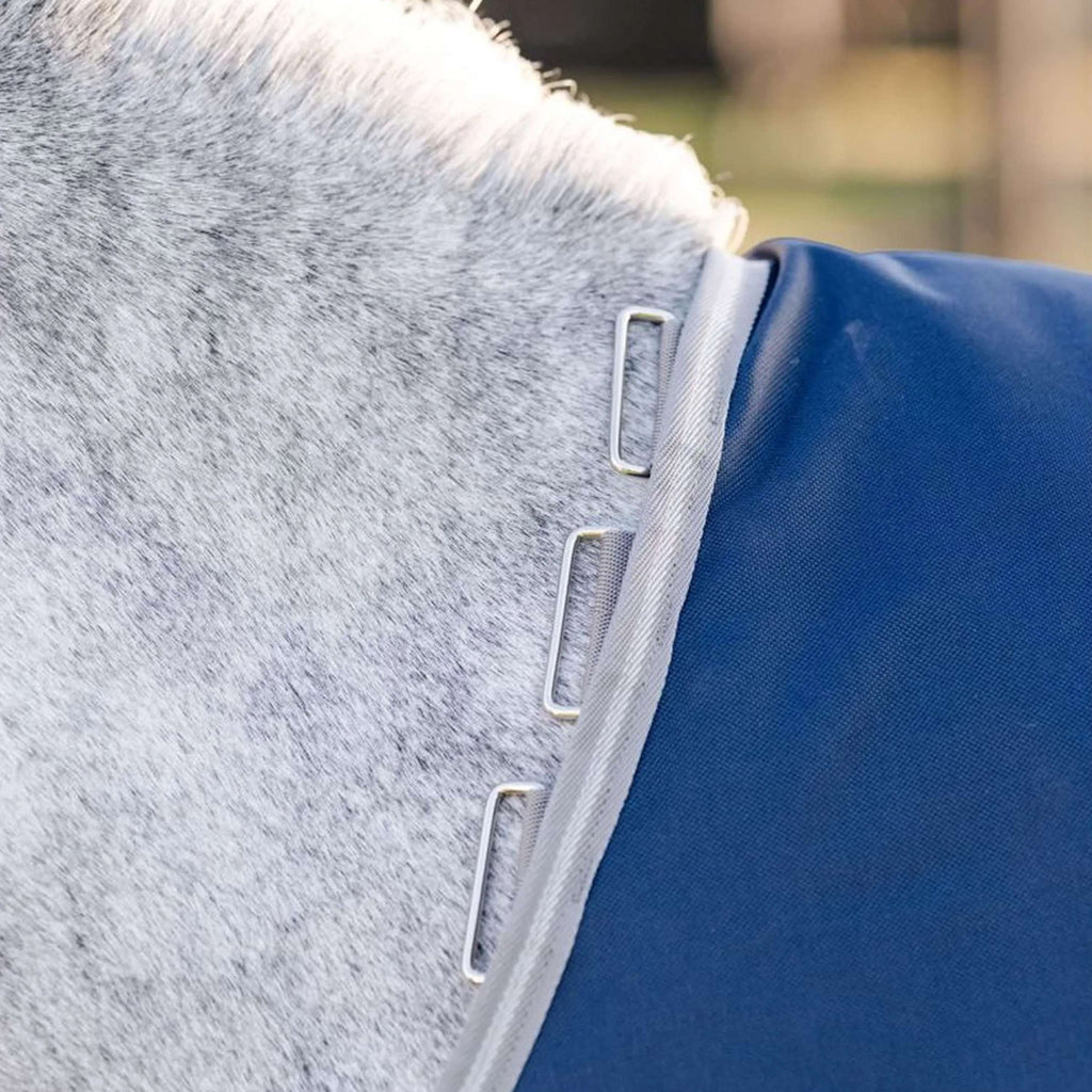 Amigo Chemise Turnout 1200D Pony 0g Marine/Gris Titane/Argent