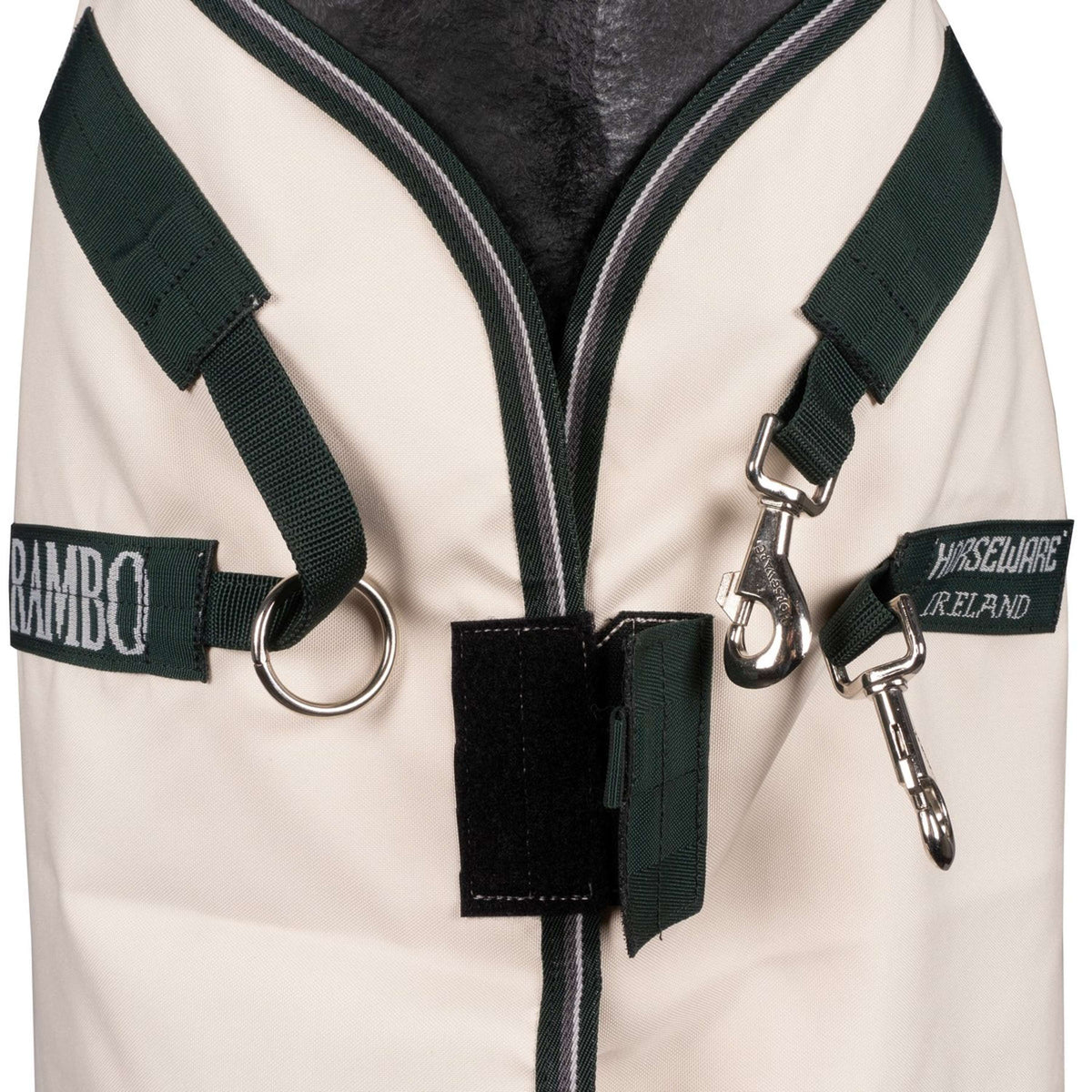 Rambo Pull col Hoodie Craie/Vert chasseur/Argent