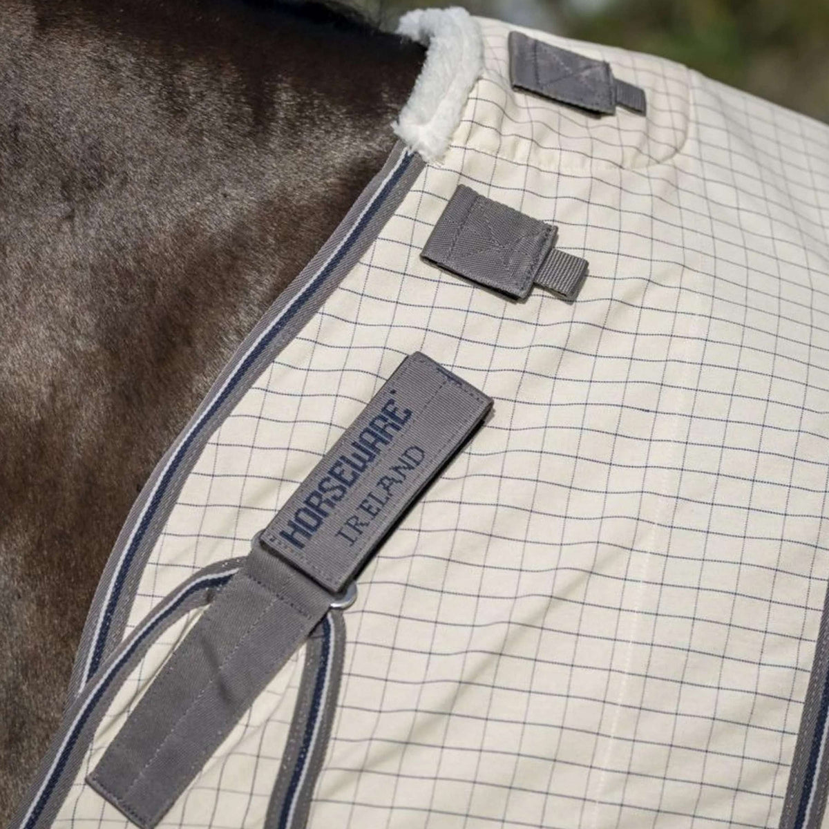 Rambo Optimo Supreme Summer Sheet Plus Carreaux bleu marine/Gris orage/Argent