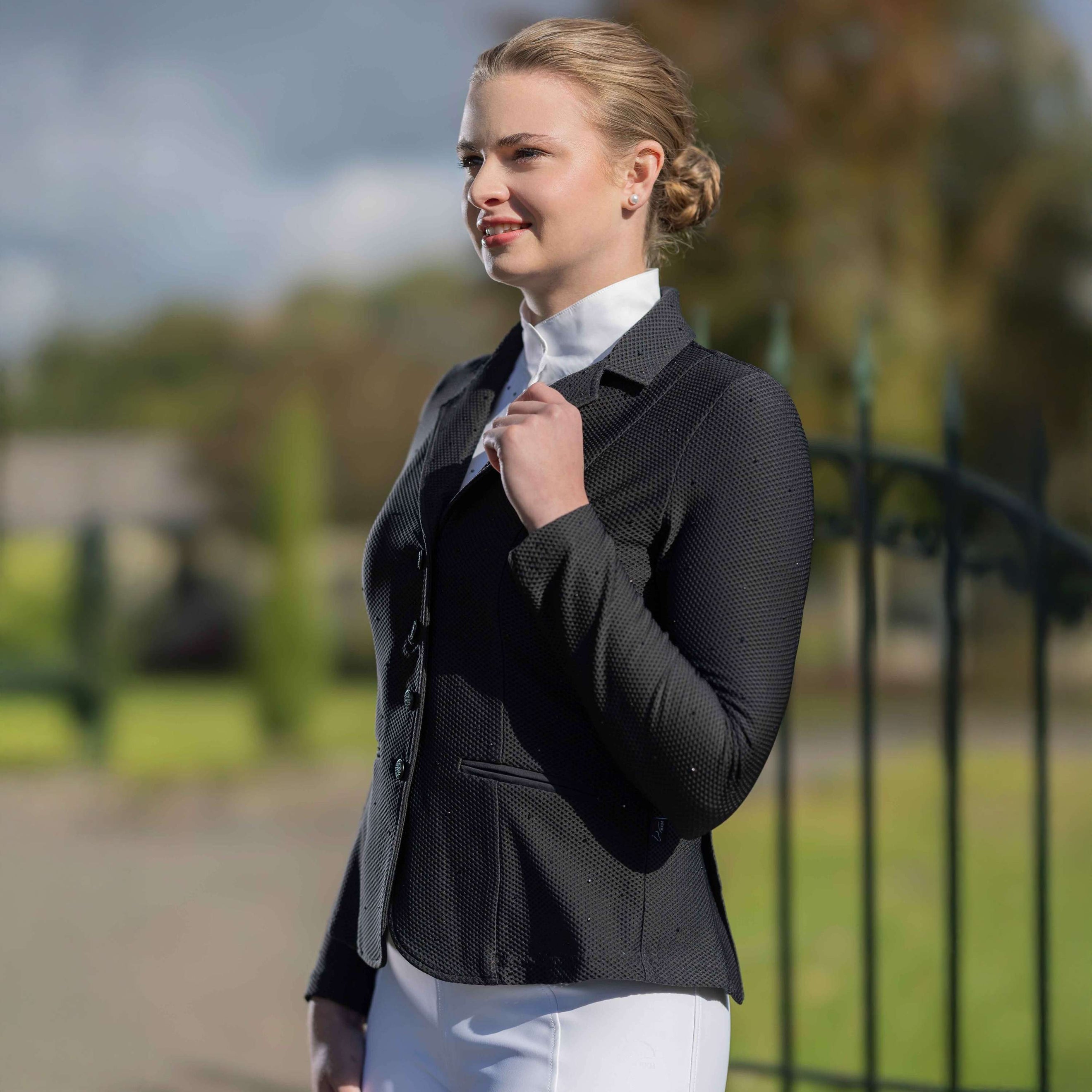 HKM Petite Veste de Concours Crystal Noir