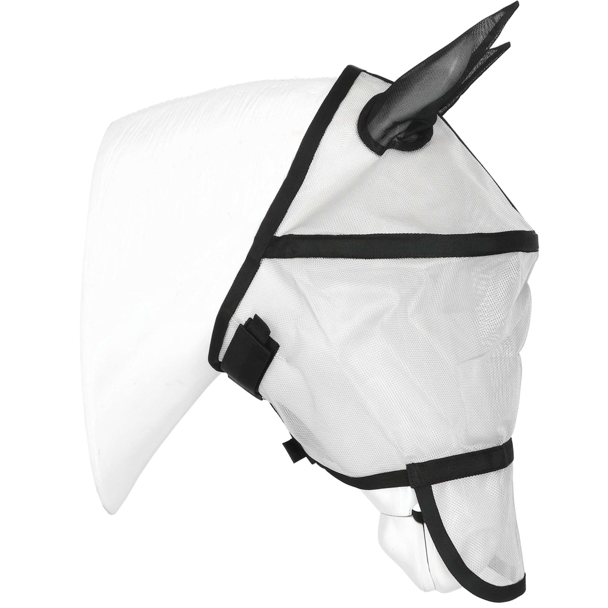 EQUITHÈME Masque Anti-Mouches Protec avec Protection UV Argent