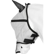 EQUITHÈME Masque Anti-Mouches Protec avec Protection UV Argent